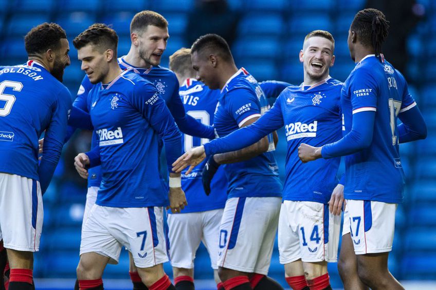 Rangers, liderul din campionatul Scoției, a învins-o pe Ross County, scor 5-0, într-un meci din etapa #25.