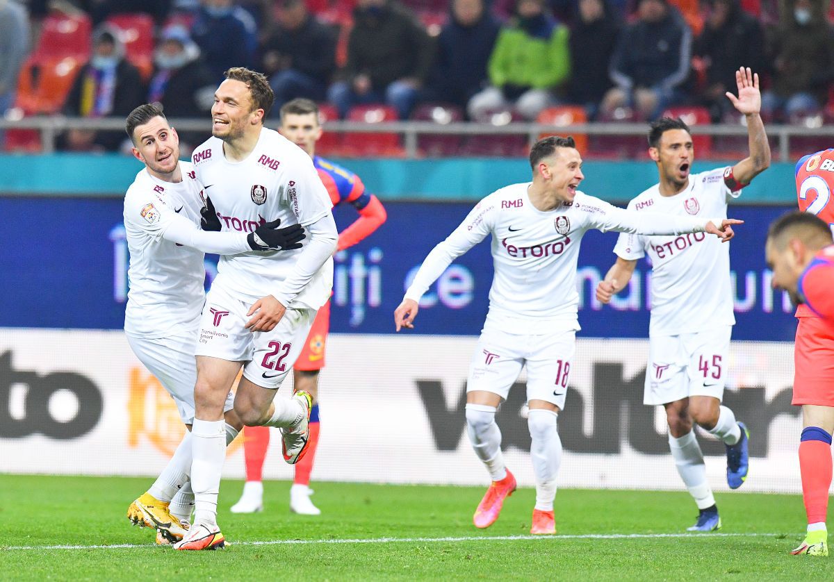 FCSB - CFR CLUJ. Miron a comis-o la golul doi al campioanei, însă la pauză „a plătit” altcineva