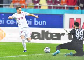 FCSB - CFR Cluj. Ciprian Deac, moment inexplicabil imediat după golul lui Octavian Popescu