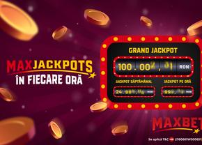 Plouă cu MaxJackpoturi - premii totale de peste 2.000.000 RON!