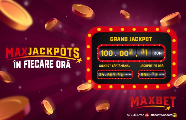 Plouă cu MaxJackpoturi - premii totale de peste 2.000.000 RON!