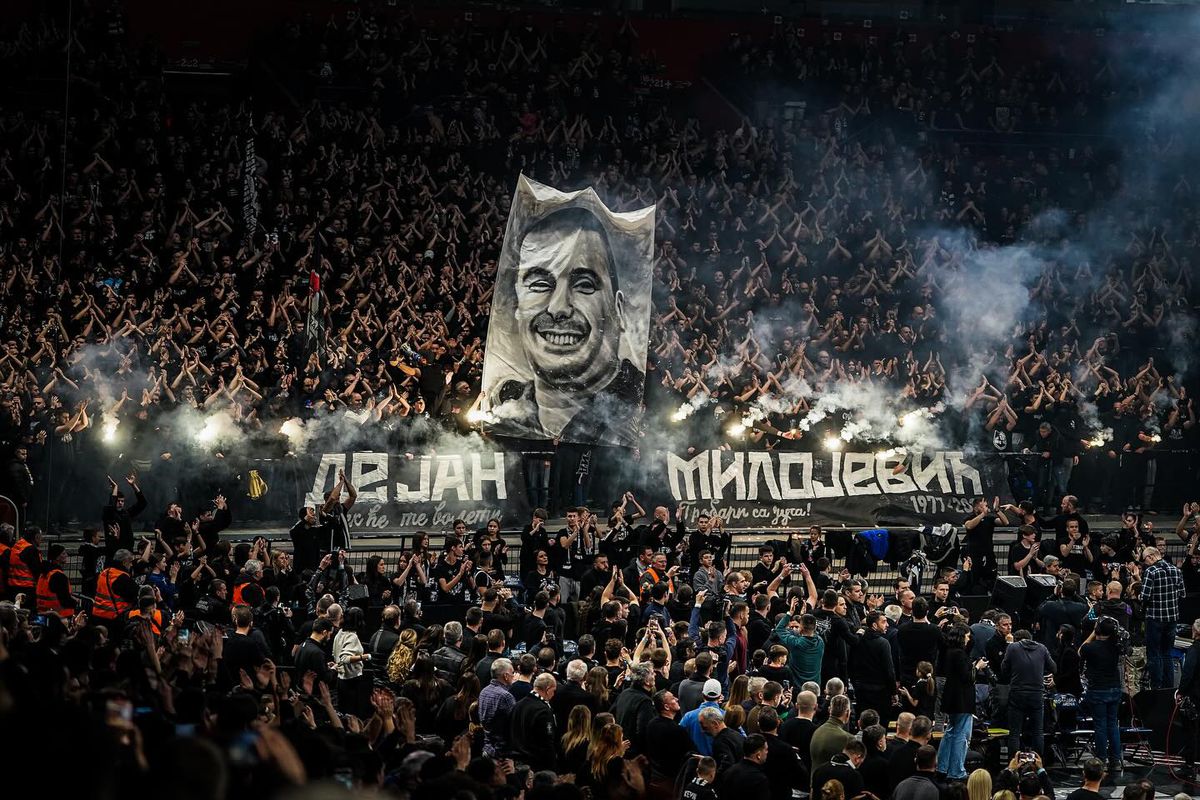 23.000 de fani ai lui Partizan au scandat numele regretatului Dejan Milojevic