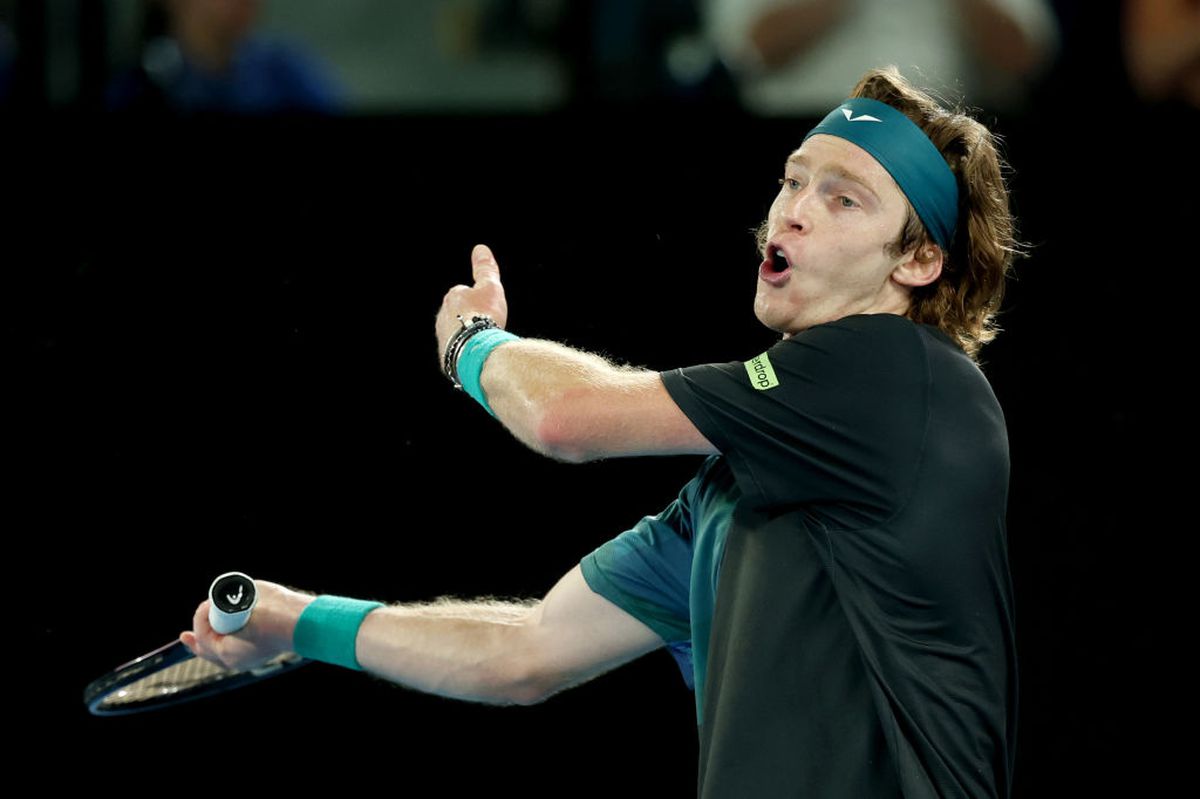 Italianul Jannik Sinner (4 ATP) l-a învins pe rusul Andrey Rublev (5 ATP) la Australian Open