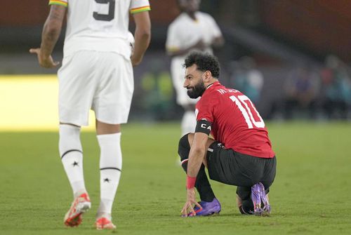Mohammed Salah, numărul 10, acuză o problemă musculară în meciul cu Ghana / Foto: Imago