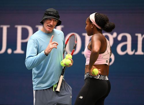 Brad Gilbert și Coco Gauff la US Open 2023 Foto: Imago