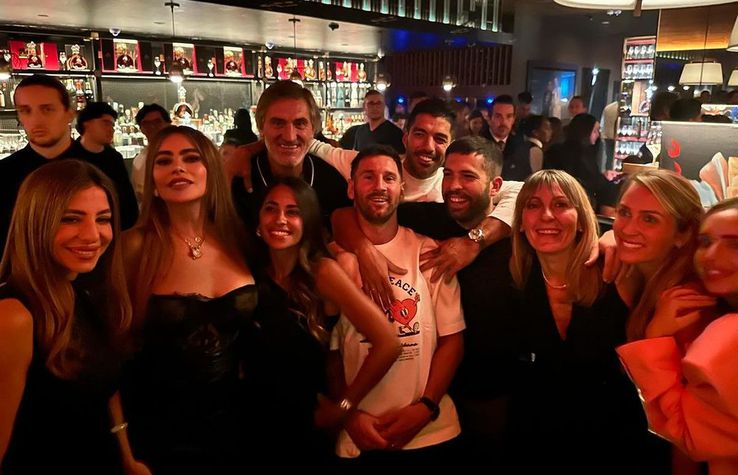 Sofia Vergara i-a pus în umbră pe jucătorii lui Inter Miami, Lionel Messi, Luis Suarez și Jordi Alba / Foto: Instagram Sofia Vergara