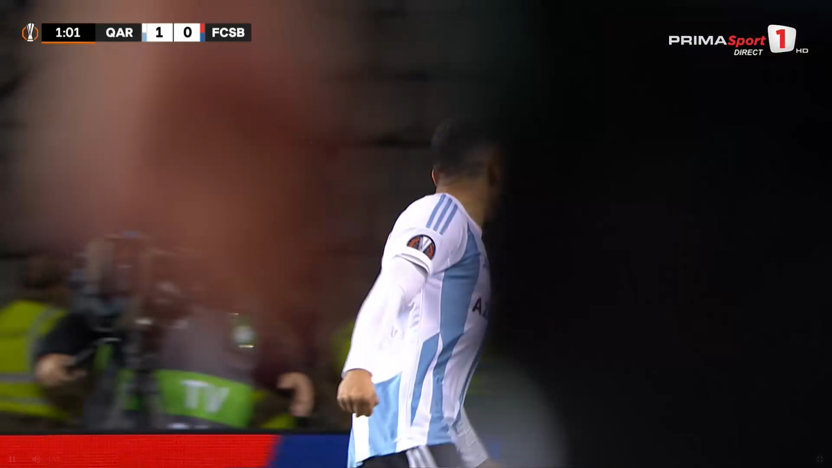 Cum a luat gol FCSB în secunda 57 cu azerii » L-a trimis „la plimbare” pe fotbalistul lui Becali!