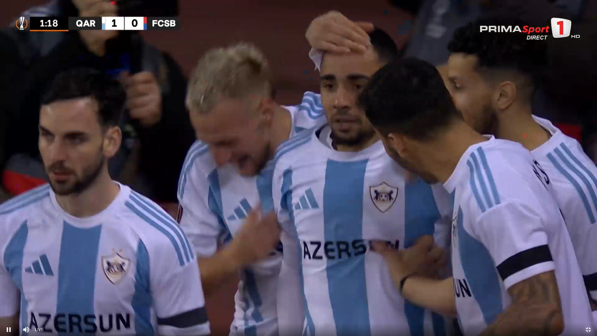 Cum a luat gol FCSB în secunda 57 cu azerii » L-a trimis „la plimbare” pe fotbalistul lui Becali!