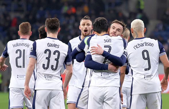 Hoffenheim - Tottenham 2-3 » Emoții pe final, dar victorie cu Radu Drăgușin integralist! Cum s-a descurcat românul