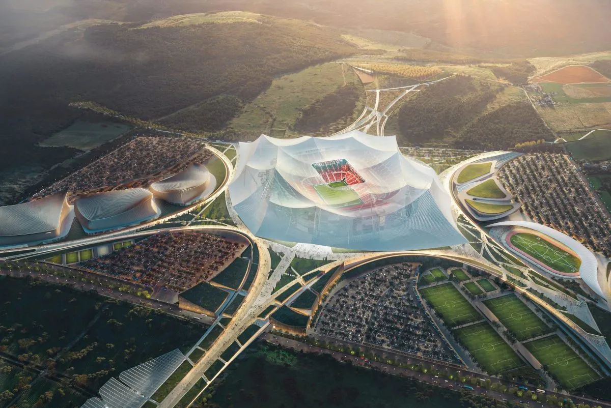 Mega-stadionul care rivalizează cu Santiago Bernabeu pentru finala CM 2030 » Va avea 115.000 de locuri: imagini de pe șantier