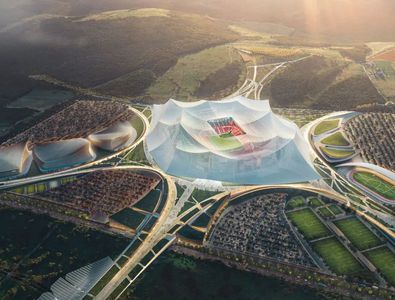 Mega-stadionul care rivalizează cu Santiago Bernabeu pentru finala CM 2030 » Au pătruns pe șantier: va fi cea mai mare arenă din lume