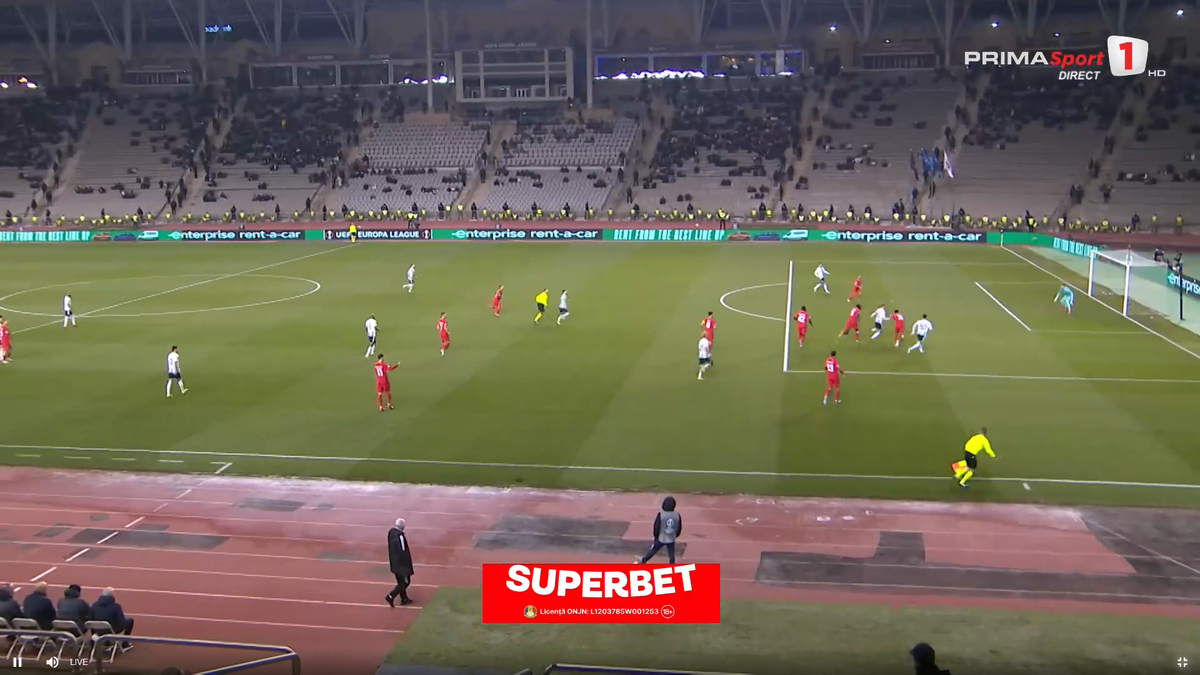 Cum a luat gol FCSB în secunda 57 cu azerii » L-a trimis „la plimbare” pe fotbalistul lui Becali!