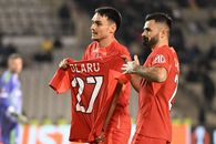 Le-au dat jos sponsorul » Ce a apărut pe tricourile lui FCSB în Azerbaidjan