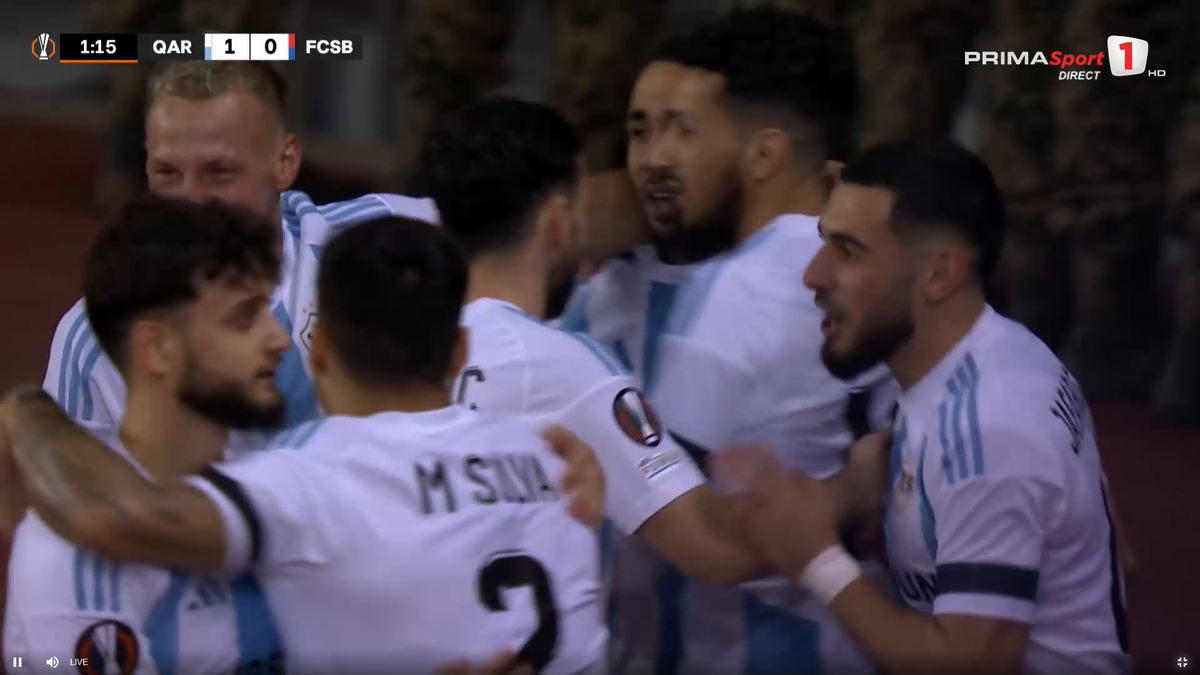 Cum a luat gol FCSB în secunda 57 cu azerii » L-a trimis „la plimbare” pe fotbalistul lui Becali!