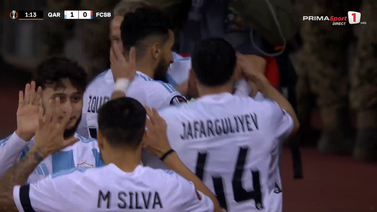 Cum a luat gol FCSB în secunda 57 cu azerii » L-a trimis „la plimbare” pe fotbalistul lui Becali!