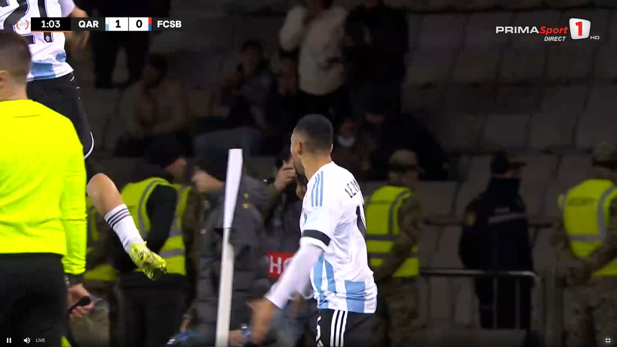 Cum a luat gol FCSB în secunda 57 cu azerii » L-a trimis „la plimbare” pe fotbalistul lui Becali!