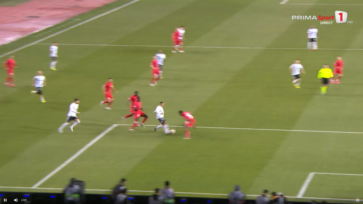 Cum a luat gol FCSB în secunda 57 cu azerii » L-a trimis „la plimbare” pe fotbalistul lui Becali!