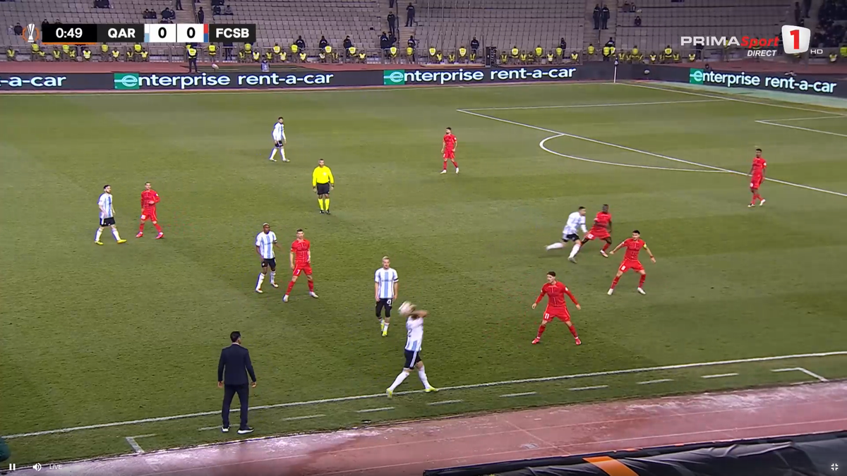 Cum a luat gol FCSB în secunda 57 cu azerii » L-a trimis „la plimbare” pe fotbalistul lui Becali!