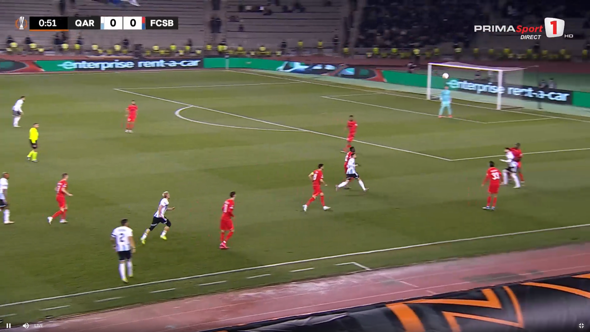 Cum a luat gol FCSB în secunda 57 cu azerii » L-a trimis „la plimbare” pe fotbalistul lui Becali!