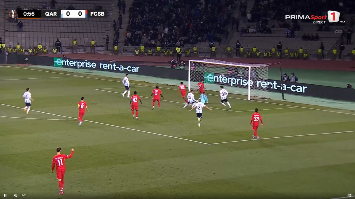 Cum a luat gol FCSB în secunda 57 cu azerii » L-a trimis „la plimbare” pe fotbalistul lui Becali!