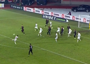 Voleu superb reușit Opruț în Hermannstadt - Dinamo! A recidivat după doar 9 minute la Sibiu cu altă „ghiulea” de locul 1 în Superligă