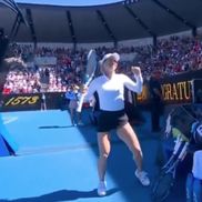 Yulia Putintseva, în conflict cu fanii la Australian Open/Foto: captură X