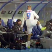Daniel Bîrligea a lovit lada frigorifică // sursă foto: video DigiSport