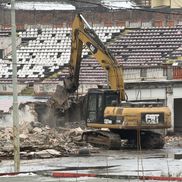 Se lucrează pentru demolarea stadionului Dinamo. Imagini surprize pe 23 ianuarie 2026. Foto: Valentin David (GSP.RO)