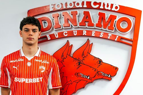 Dinamo l-a prezentat pe Matteo Duțu // sursă foto: Facebook @ Dinamo Bucuresti