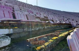 FOTO Imaginile degradării pe un stadion din România » Cum a ajuns să arate una dintre arenele-simbol din fotbalul nostru
