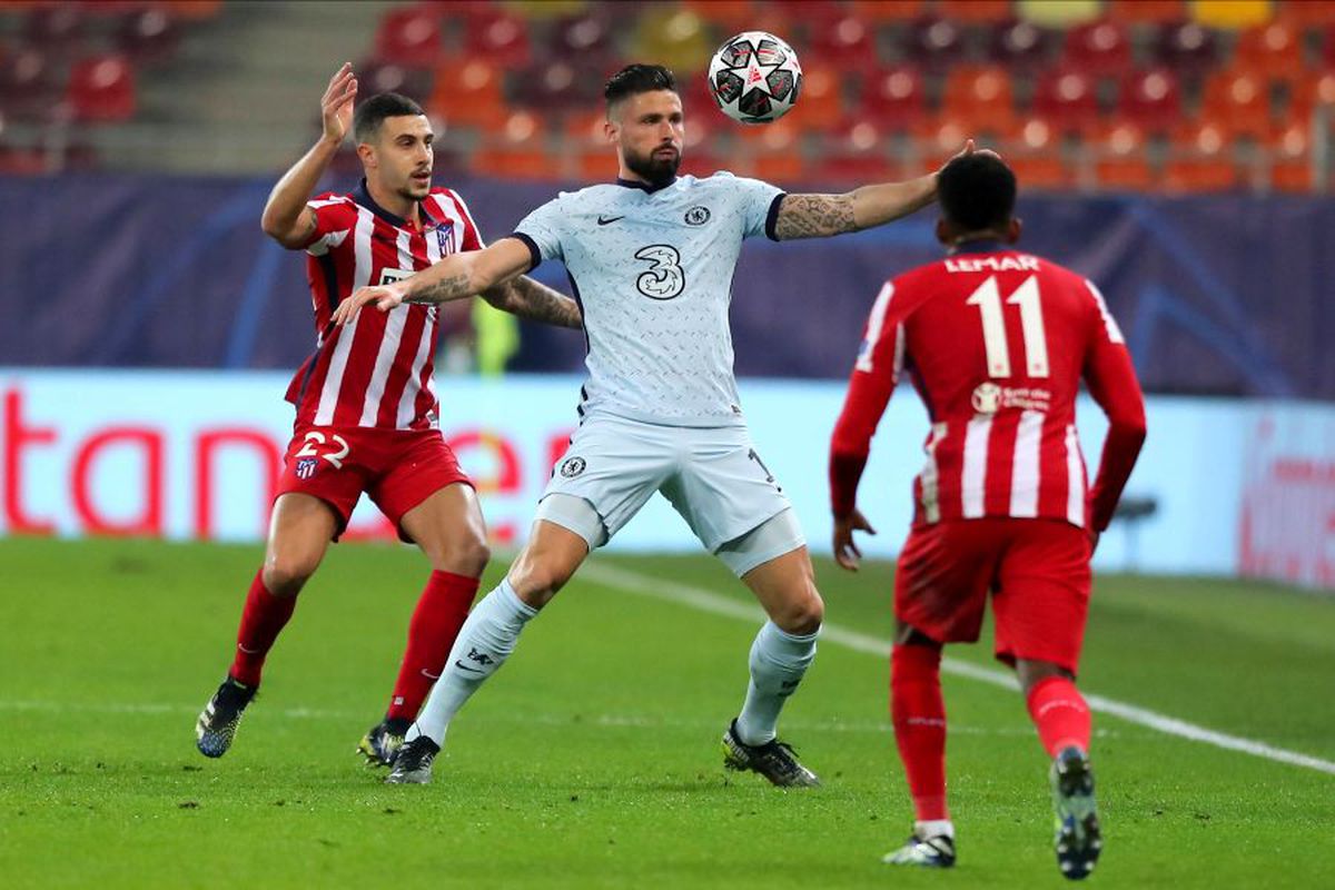 ATLETICO MADRID - CHELSEA. Supergol pe Arena Națională! Olivier Giroud, „foarfecă” de senzație, după o fază controversată
