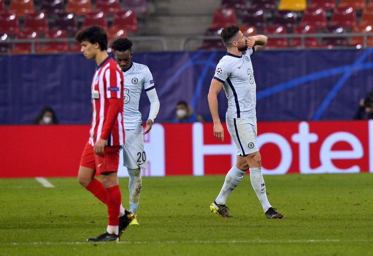 ATLETICO MADRID - CHELSEA. Supergol pe Arena Națională! Olivier Giroud, „foarfecă” de senzație, după o fază controversată