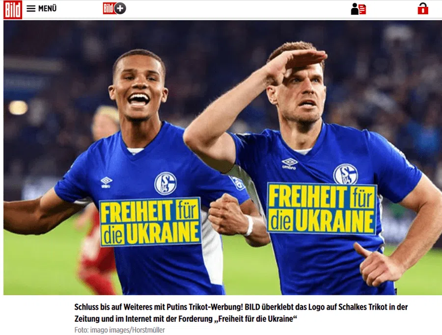 Ziarul Bild cenzurează Gazprom-ul rusesc de pe tricouri, în semn de protest! Ce mesaj va apărea pe echipamentul lui Schalke