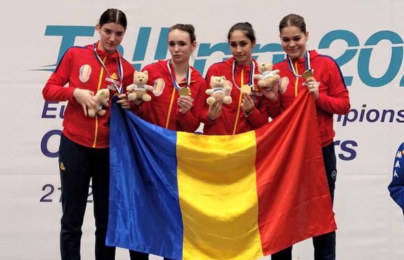 Aur pentru România! „Tricolorele” s-au impus la Campionatele Europene de scrimă pentru juniori și cadeți