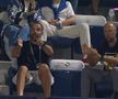 Ion Alexandru Țiriac a trăit la intensitate maximă semifinala jucată la Dubai de partenera lui, Sorana Cîrstea (33 de ani, 22 WTA), împotriva italiencei Jasmine Paolini (28 de ani, 26 WTA) / FOTO: Captură TV @Digi Sport 2