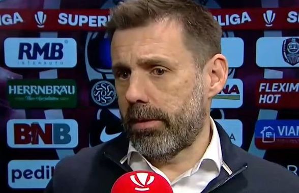 Zeljko Kopic, reacție fair-play după CFR Cluj - Dinamo: „Felicitări! Despre arbitraj eu nu vorbesc”