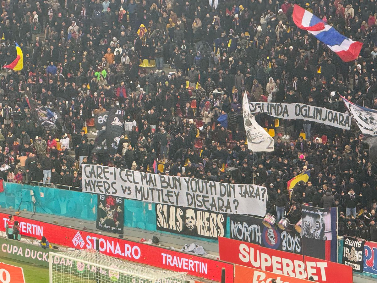 Mesaje în tribune la FCSB - Dinamo