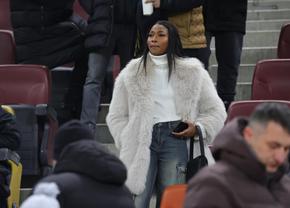 Soția lui Ngezana, apariție spectaculoasă pe Arena Națională! A atras toate privirile la FCSB - Dinamo