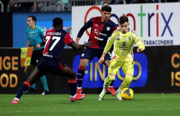 Cu Florinel Coman și Răzvan Marin introduși pe teren în repriza secundă, Cagliari a pierdut la limită cu Juventus pe teren propriu » Clasamentul din Serie A