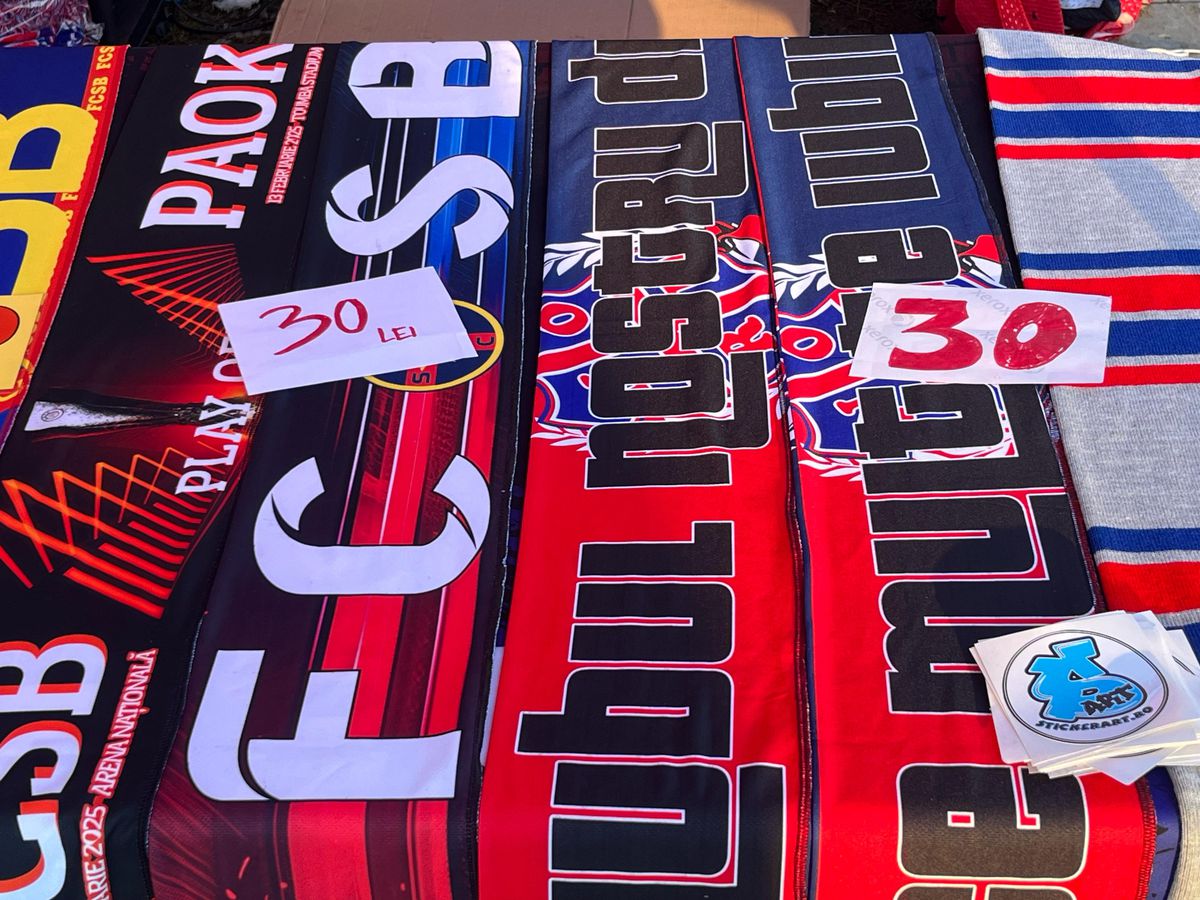 Fan shop-ul celor de la FCSB la meciul cu Dinamo