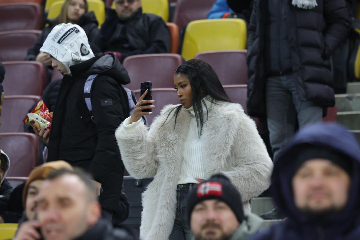 Mbali Malindi, iubita lui Siyabonga Ngezana, la meciul FCSB - Dinamo