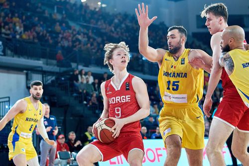 România, victorie cu Norvegia în precalificările Campionatului Mondial (85-71)/Foto: fiba.basketball