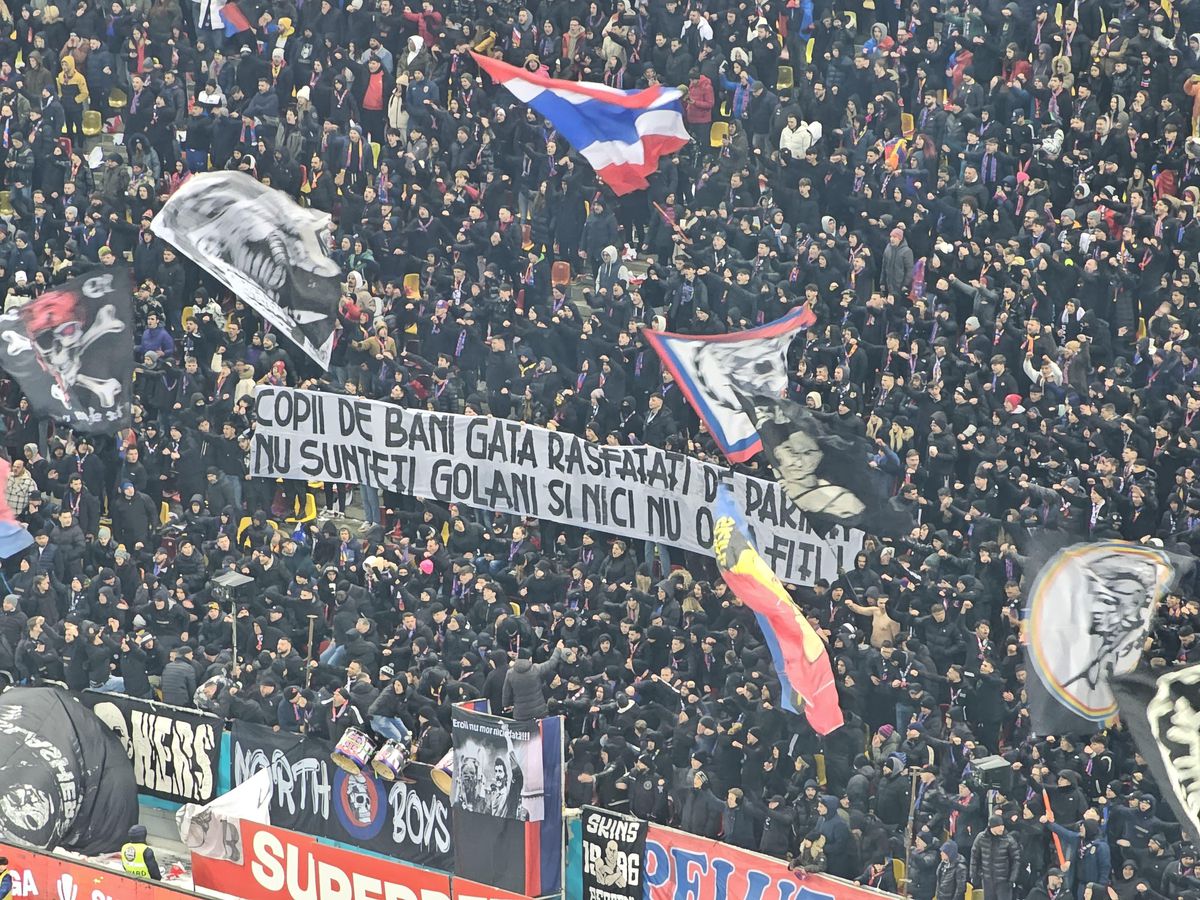 Mesaje în tribune la FCSB - Dinamo