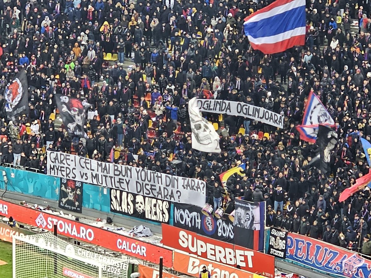 Mesaje în tribune la FCSB - Dinamo