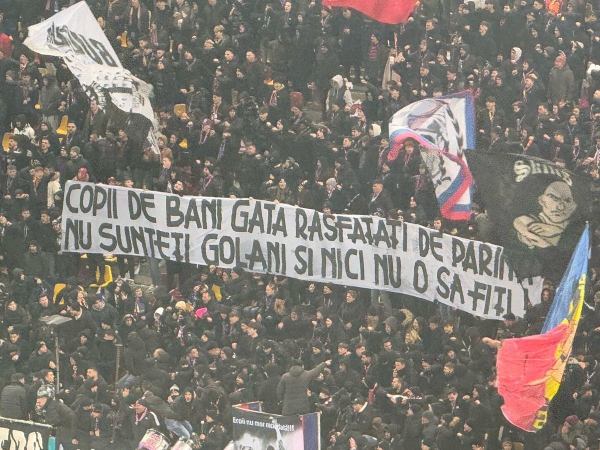 Mesaje în tribune la FCSB - Dinamo