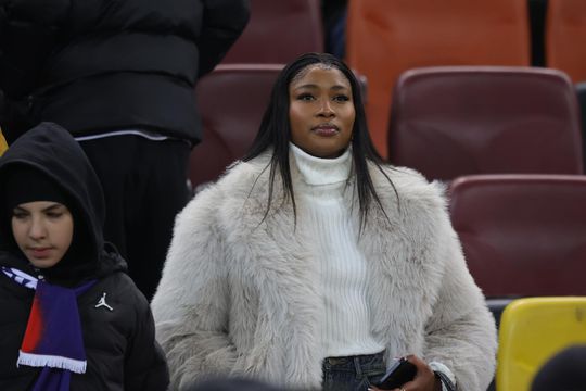 Mbali Malindi, iubita lui Siyabonga Ngezana, la meciul FCSB - Dinamo/ Foto: Ionuț Iordache GSP
