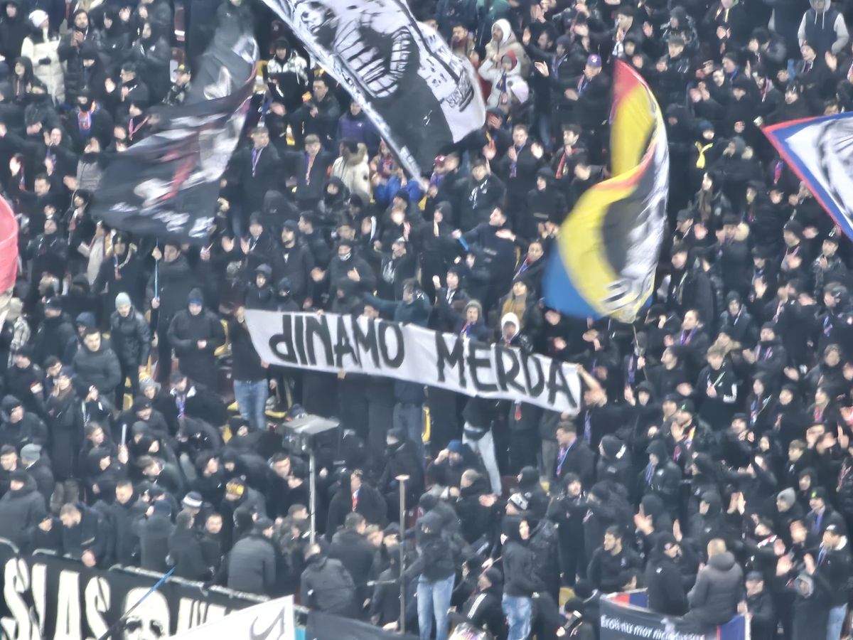 Mesaje în tribune la FCSB - Dinamo