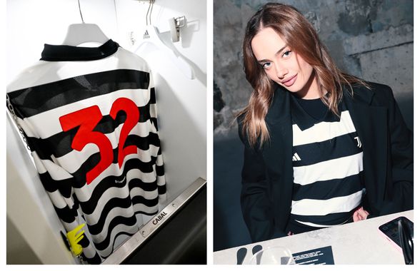 Juventus și-a prezentat o „bijuterie” de echipament, dar privirile au fost atrase de un fotomodel! Cum a apărut la eveniment