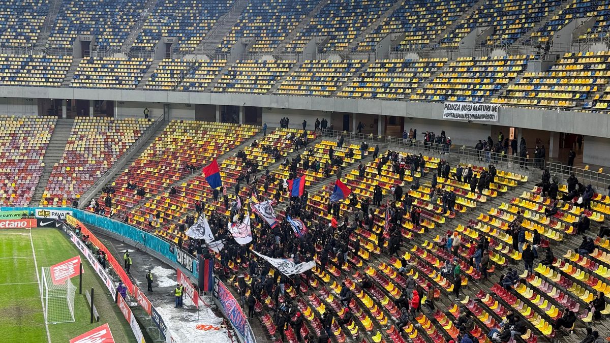 FCSB, părăsită de fani! Cu șanse infime la play-off, roș-albaștrii au înregistrat cea mai slabă asistență din acest sezon