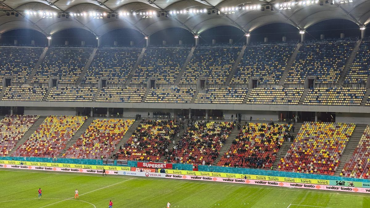 FCSB, părăsită de fani! Cu șanse infime la play-off, roș-albaștrii au înregistrat cea mai slabă asistență din acest sezon